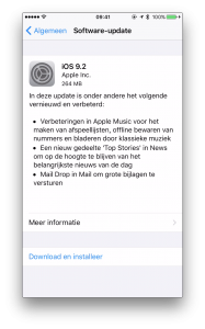 iOS 9.2 update